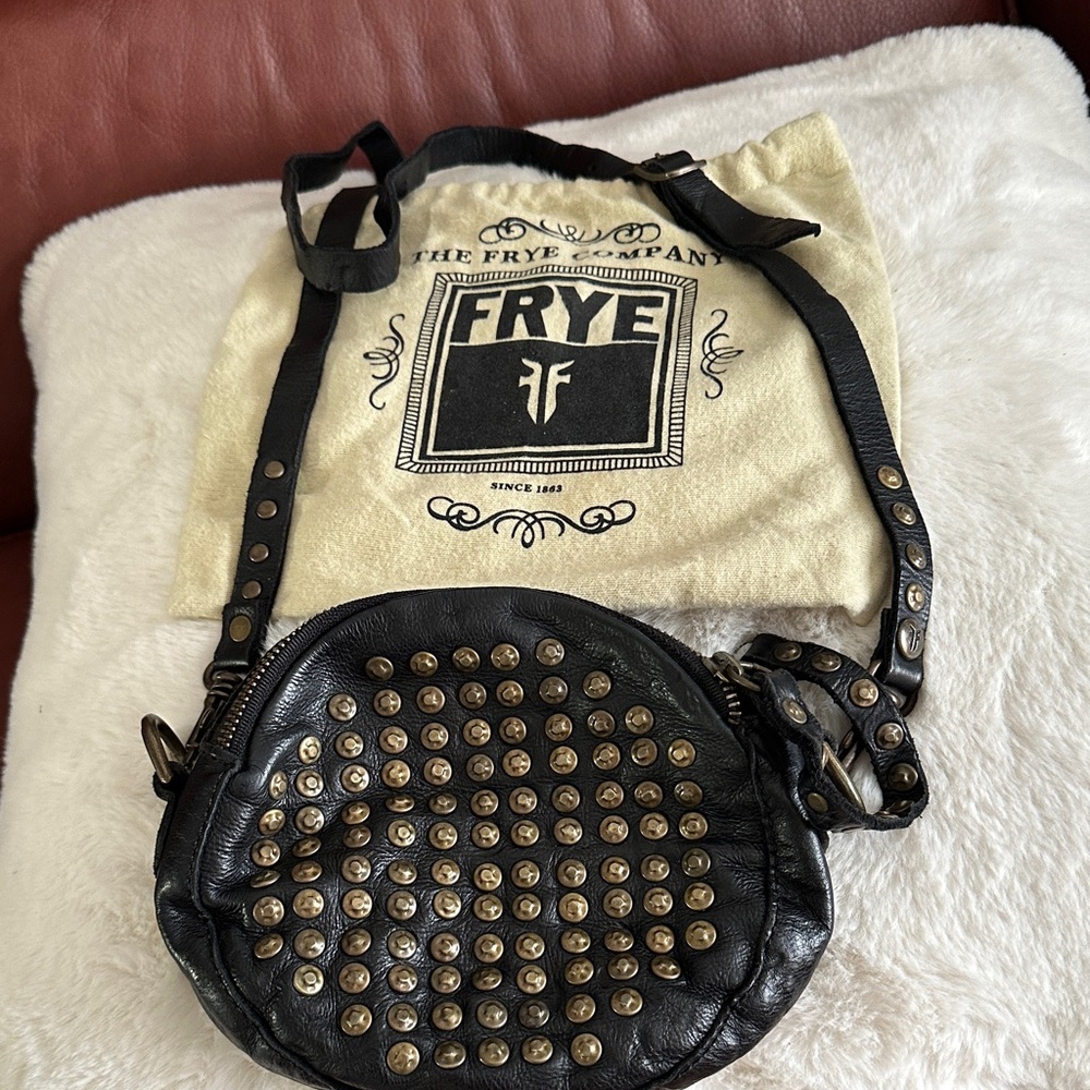 Frye mini leather crossbody.
